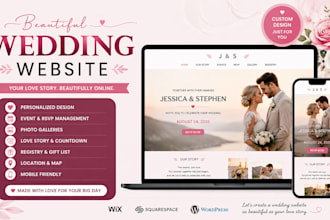 design wedding website wix expert invitation wedding wix website redesign