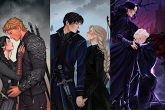 do dark romance  cover illustration sport romance fantasy art ebook cover art