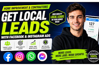 home improvement contractor local leads facebook ig ads social media marketing