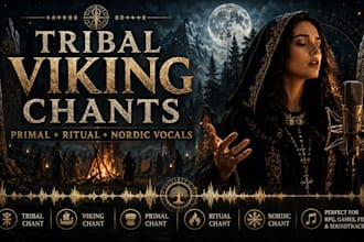 perform tribal chant, viking chant, primal chant, ritual chant and nordic chant