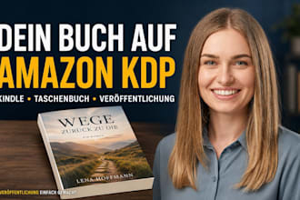 veroffentliche dein buch auf amazon KDP kindle und taschenbuch