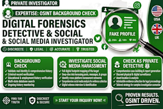 background check, investigate social media harassment check as private detective