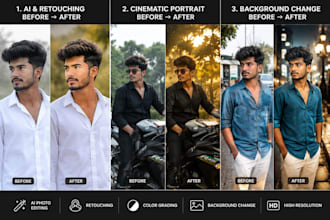create realistic ai photo edits and cinematic portraits