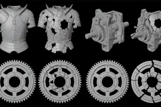 repair stl file, custom modification for 3d printing, fix 3d model mesh error