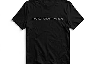 design modern minimalist typography custom t shirt design