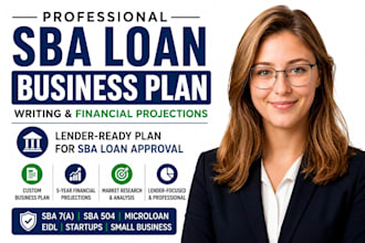 create ready sba business plan for startups loan approval, and sba nonprofit