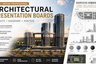 design professional architectural presentation boards