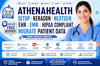 athenahealth setup keragon nextgen ehr emr hippa compliant migrate patient data