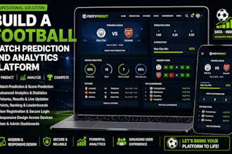 create a football match prediction platform with scores and rankings