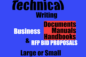 write outstanding documents, manuals, and handbooks
