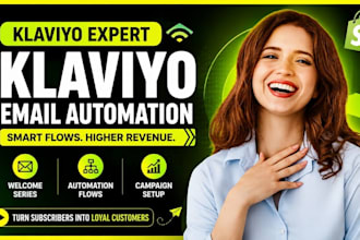 setup klaviyo email flows for ecommerce brand, klaviyo shopify integration