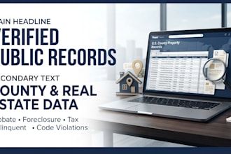 extract verified county and public records for real estate