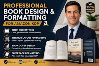 do book formatting, proofread self help book, interior layout journal formatting