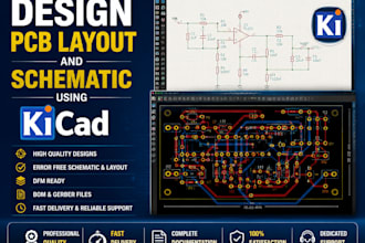 design pcb layout and schematic using kicad