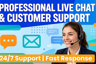 do professional live chat support and customer support