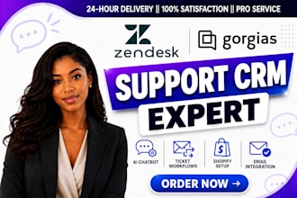 build setup gorgias, zendesk, ai chatbot customer support automation for shopify
