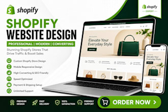 design a professional shopify store that converts