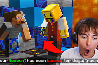 design professional minecraft youtube thumbnails