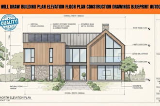 draw building plan elevation floor plan construction drawings blueprint autocad