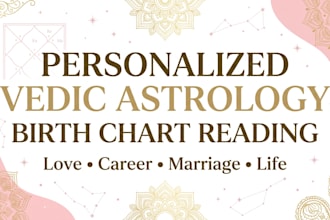 provide a personalised vedic chart reading