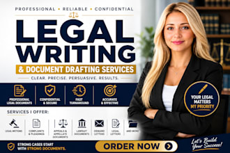 draft legal motions, complaints, appeals, lawsuits and legal letters