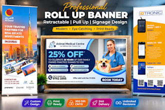 design roll up banner retractable banner pull up banner signage design graphics