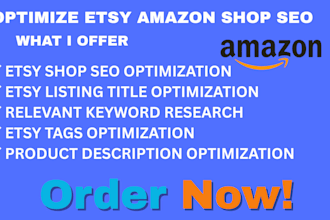 optmize etsy amazon shop christmas black friday holiday product upload sales