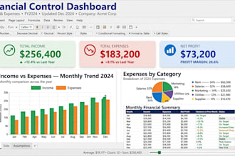 financial control spread sheet excel e google sheets
