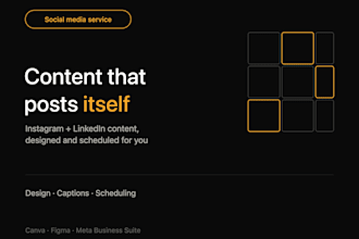 create social media content and schedule it