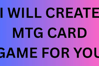 design custom playing cards, tcg cards and card game designs
