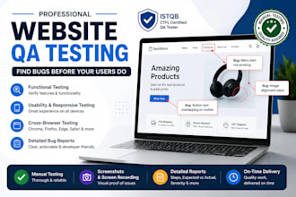 test your website and report bugs