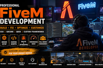 develop and fix fivem scripts, fivem server and qbcore system