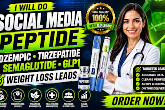 do social media peptide ozempic tirzepatide semaglutide glp1 weight loss leads