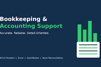do bookkeeping and accounting support for your  business