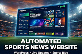 create an automated sports news wordpress website