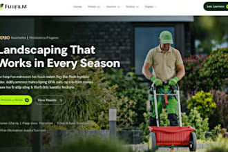build wix landscaping website lawn care service business website