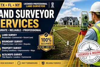 tx fl ny land surveyor land survey boundary survey property survey alta survey