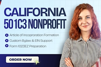 prepare your california nonprofit formation and handle 501c3 application status