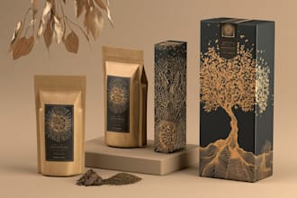 professional packaging design, honey label, spice label