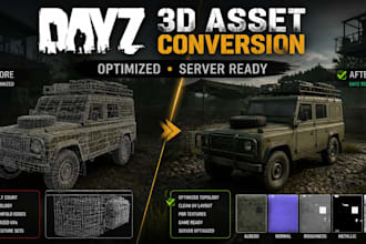 convert 3d models into optimized dayz server ready assets