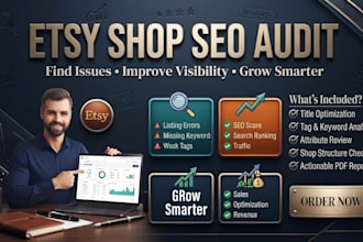 do etsy handmade personalized digital product review clothing pet shop SEO audit