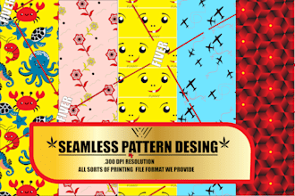 design seamless pattern designs for fabric, textile, and fashion