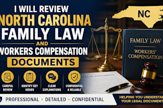 review north carolina family law and workers compensation documents