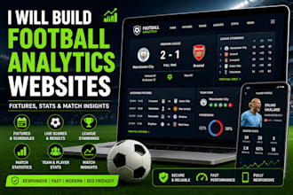 build a football analytics website with fixtures stats and insights
