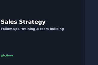 advise on sales strategy recruiting and leadership development