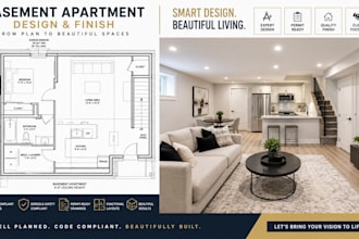 draw pennsylvania and colorado basement finishing plans and permit drawings