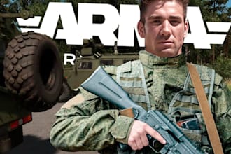 design a complete arma reforger server with custom mods