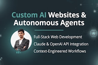 build custom autonomous ai agents and web apps