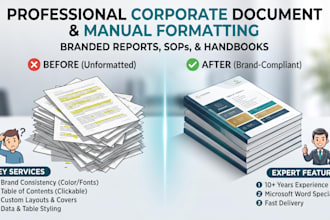 design and format your corporate manuals, reports, and branded word documents