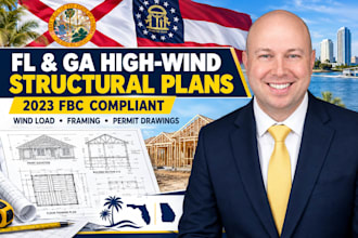 prepare florida and georgia civil structural permit drawings